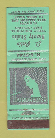 Matchbook Cover - El Patio Beauty Salon La Mesa CA WEAR