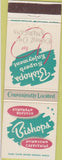 Matchbook Cover - Bishops Cafeterias IA IL NE