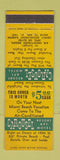 Matchbook Cover - Carousel Resort Motel Miami Beach FL