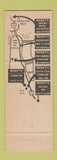 Matchbook Cover - Rickey's Restaurants Salinas San Francisco Palo Alto CA