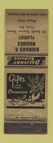Matchbook Cover - Richard Hughes Florist York PA WEAR