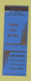 Matchbook Cover - Sand's Groceyr Seneca IL low phone #