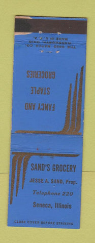 Matchbook Cover - Sand's Groceyr Seneca IL low phone #