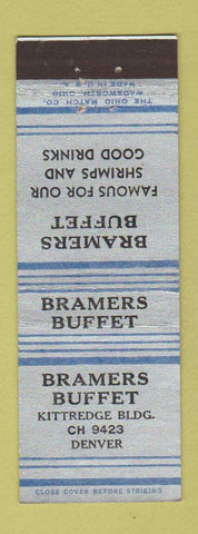 Matchbook Cover - Bramers Buffet Denver Colorado
