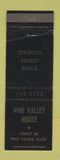 Matchbook Cover - Pine Valley House Pine Valley CA WEAR
