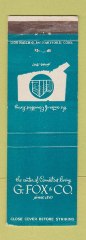 Matchbook Cover - G Fox and Company