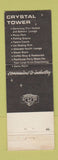 Matchbook Cover - Crystal Tower East Cleveland OH WEAR