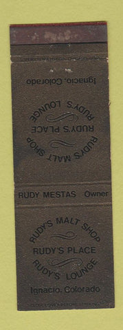 Matchbook Cover - Duy's Place Malts Ignacio Colorado