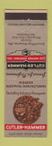 Matchbook Cover - Cutler Hammer Motor Control Milwaukee San Francisco