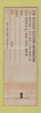 Matchbook Cover - Michigan Tourism Bay City MI WEAR