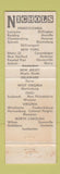 Matchbook Cover - Nichols City Stores PA NY NJ DE WV OH VA NC