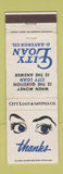Matchbook Cover - City Loan Savings OH Ohio WEAR