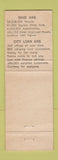 Matchbook Cover - City Loan Savings OH Ohio WEAR