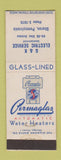Matchbook Cover - Permaglas Water Heaters Sharon PA