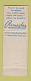 Matchbook Cover - Permaglas Water Heaters Sharon PA