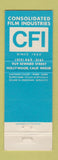 Matchbook Cover - CFI Consolidated Film Hollywood CA