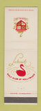 Matchbook Cover - Lakeside Golf Club Hollywood CA swan