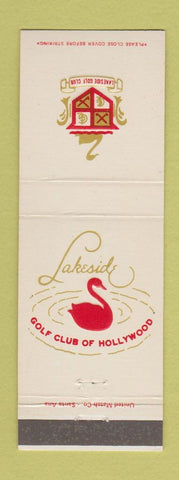 Matchbook Cover - Lakeside Golf Club Hollywood CA swan