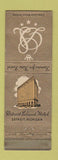 Matchbook Cover - Detroit Leland Hotel Detroit MI WEAR