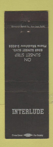 Matchbook Cover - Interlude Los Angeles CA