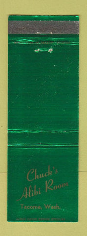 Matchbook Cover - Chuck's Alibi Room Tacoma WA