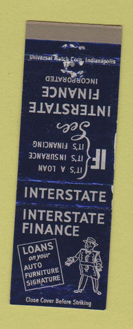Matchbook Cover - Interstat eFinance Corp Anderson Fort Wayne Greenfield IN