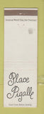 Matchbook Cover - Place Pigalle French San Francisco CA WEAR