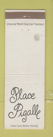 Matchbook Cover - Place Pigalle French San Francisco CA WEAR