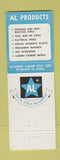 Matchbook Cover - Allegheny Ludlum Steel Chicago Rockford IL