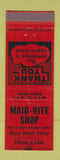 Matchbook Cover - Maid Rite Shop Lake Mills IA