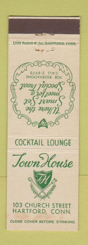 Matchbook Cover - Town House Hartford CT