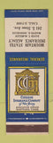 Matchbook Cover - Citizens Insurance Mountain States Marvin Snodgrass McMillen