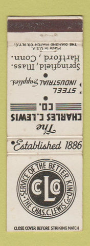 Matchbook Cover - Charles Lewis Steel Supply Hartford CT WEAR