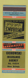 Matchbook Cover - Cichowski Insurance New Britain CT