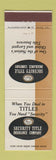 Matchbook Cover - Security Tite and Insurance Los Angeles CA