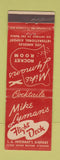 Matchbook Cover - Mike Lyman's Flight Deck Los Angeles CA