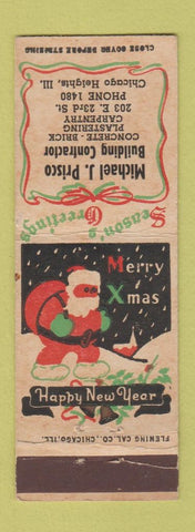 Matchbook Cover - Michael Prisco Contractor Chicaog Heights IL WEAR