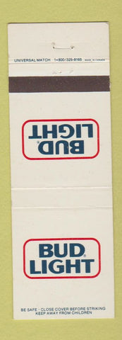 Matchbook Cover - Bud Light Beer Budweiser