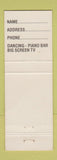 Matchbook Cover - Boss Office Club Austin TX girlie WEAR