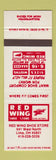 Matchbook Cover - Red Wing Shoes Boots Lima OH