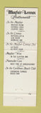 Matchbook Cover - Mayfair Lennox Hotels St Louix MO WEAR