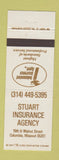 Matchbook Cover - Stuart Insurance Agency Columbia MO