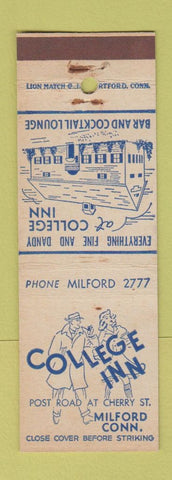 Matchbook Cover - College Inn Milford CT