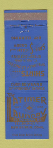 Matchbook Cover - Latimer Laundry New Britain CT