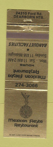 Matchbook Cover - Mexican Fiesta Restaurant Dearborn Heights MI