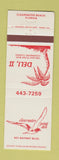 Matchbook Cover - Clearwater Point Deli Clearwater Beach FL