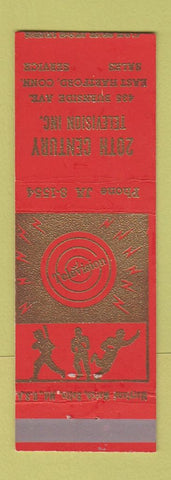 Matchbook Cover - 20th Century TV East Hartford CT boxing baseball football