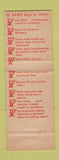 Matchbook Cover - Kraft TV