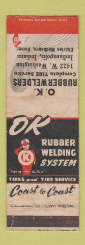 Matchbook Cover - OK Rubber Welders Indianapolis IN WEAR