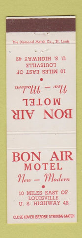 Matchbook Cover - Bon Air Motel Louisville KY